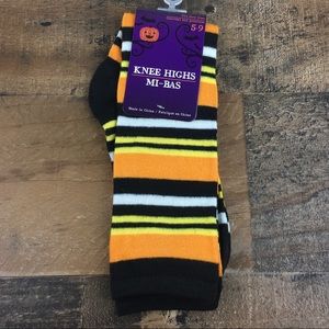 New Halloween Stripes Knee High Socks